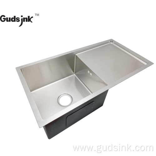 kitchen sink drainboard attached